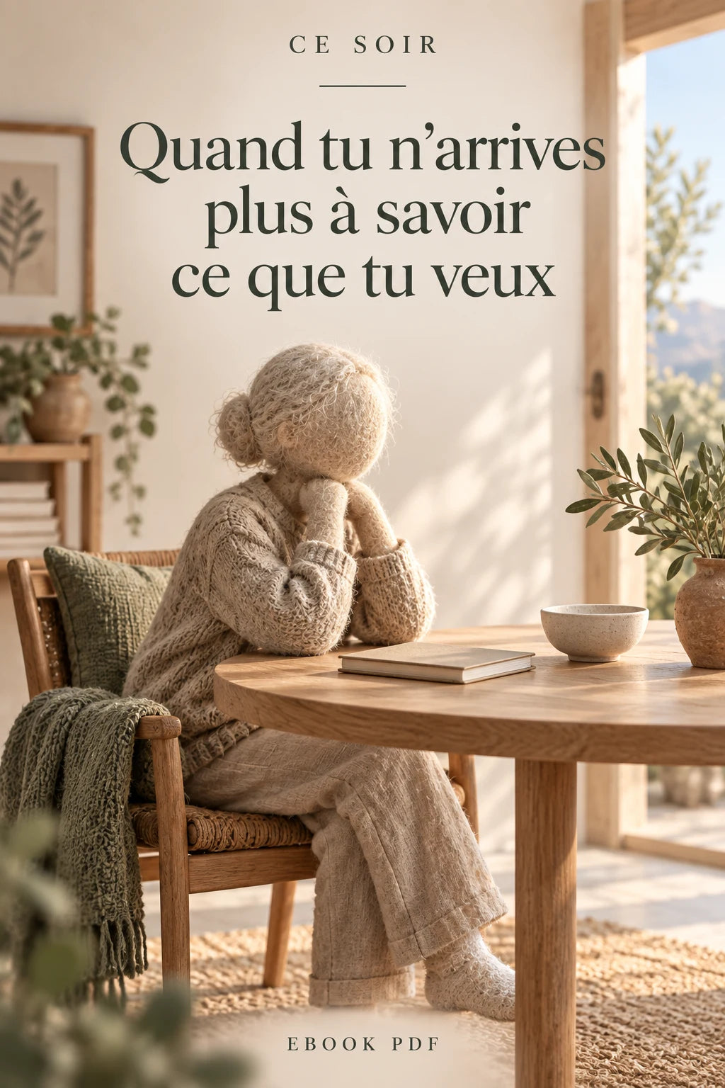 Couverture Quand tu n'arrives plus à savoir ce que tu veux, ebook relaxation PDF Ce Soir