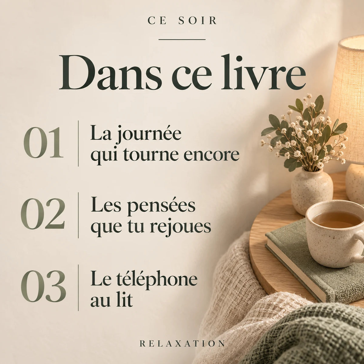 Extrait livre pour s'endormir, ebook PDF Ce Soir