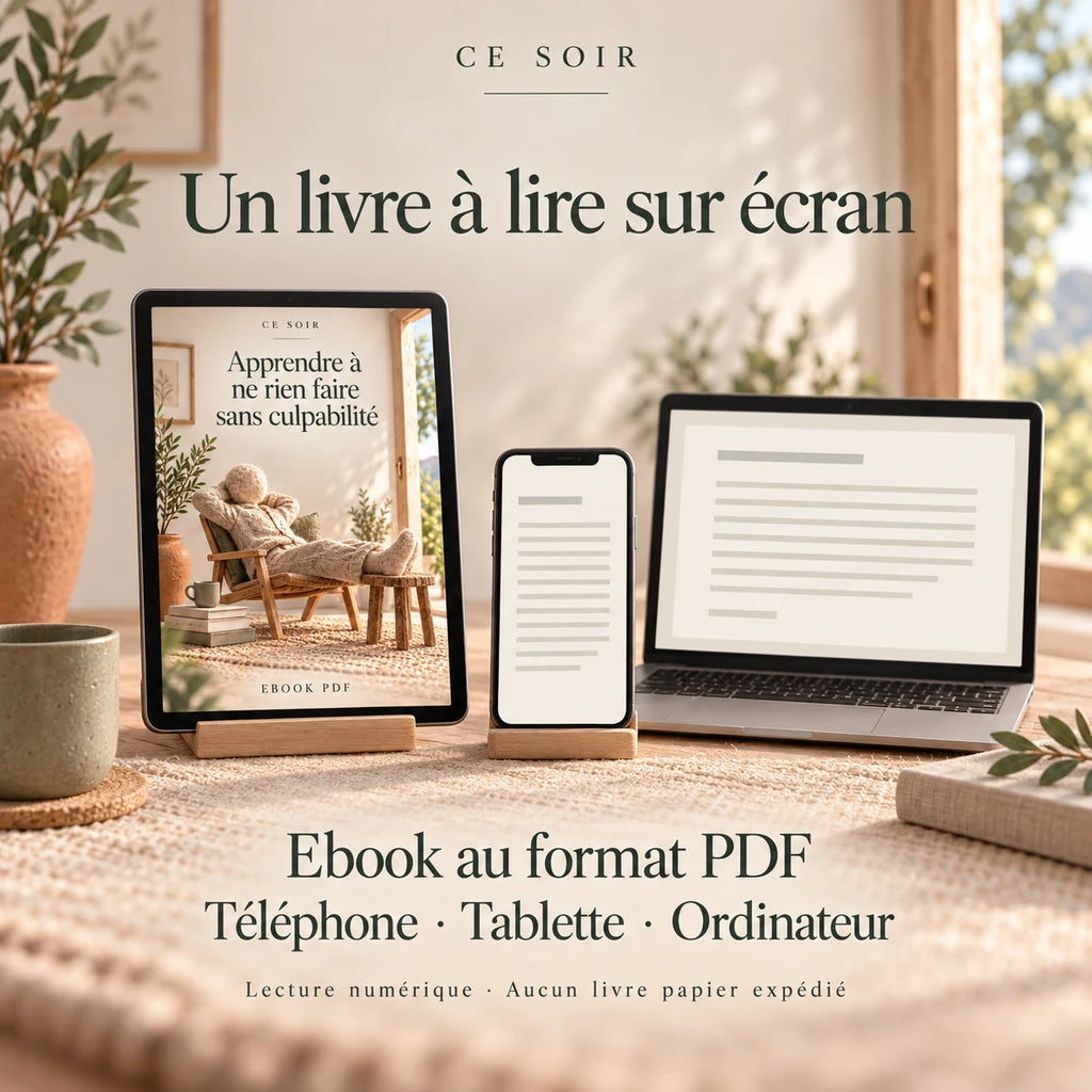Ebook bien-être PDF téléchargement immédiat, relaxation Ce Soir