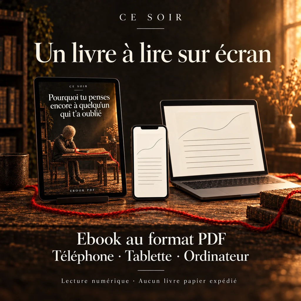 Ebook PDF téléchargement immédiat, livre sur l'oubli Ce Soir