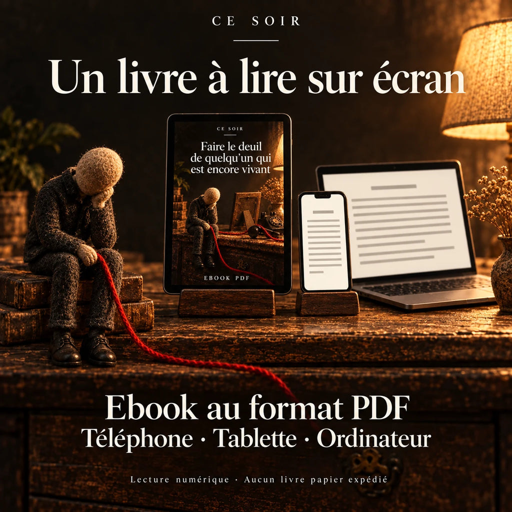 Ebook PDF téléchargement immédiat, livre sur le deuil Ce Soir