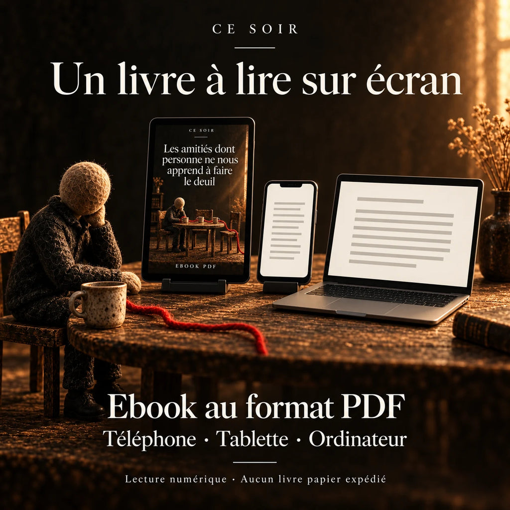 Ebook PDF téléchargement immédiat, livre sur l'amitié Ce Soir