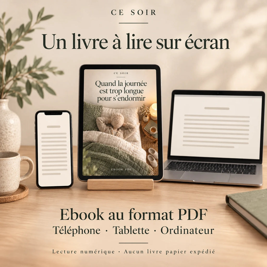 Ebook relaxation PDF téléchargement immédiat, livre insomnie Ce Soir