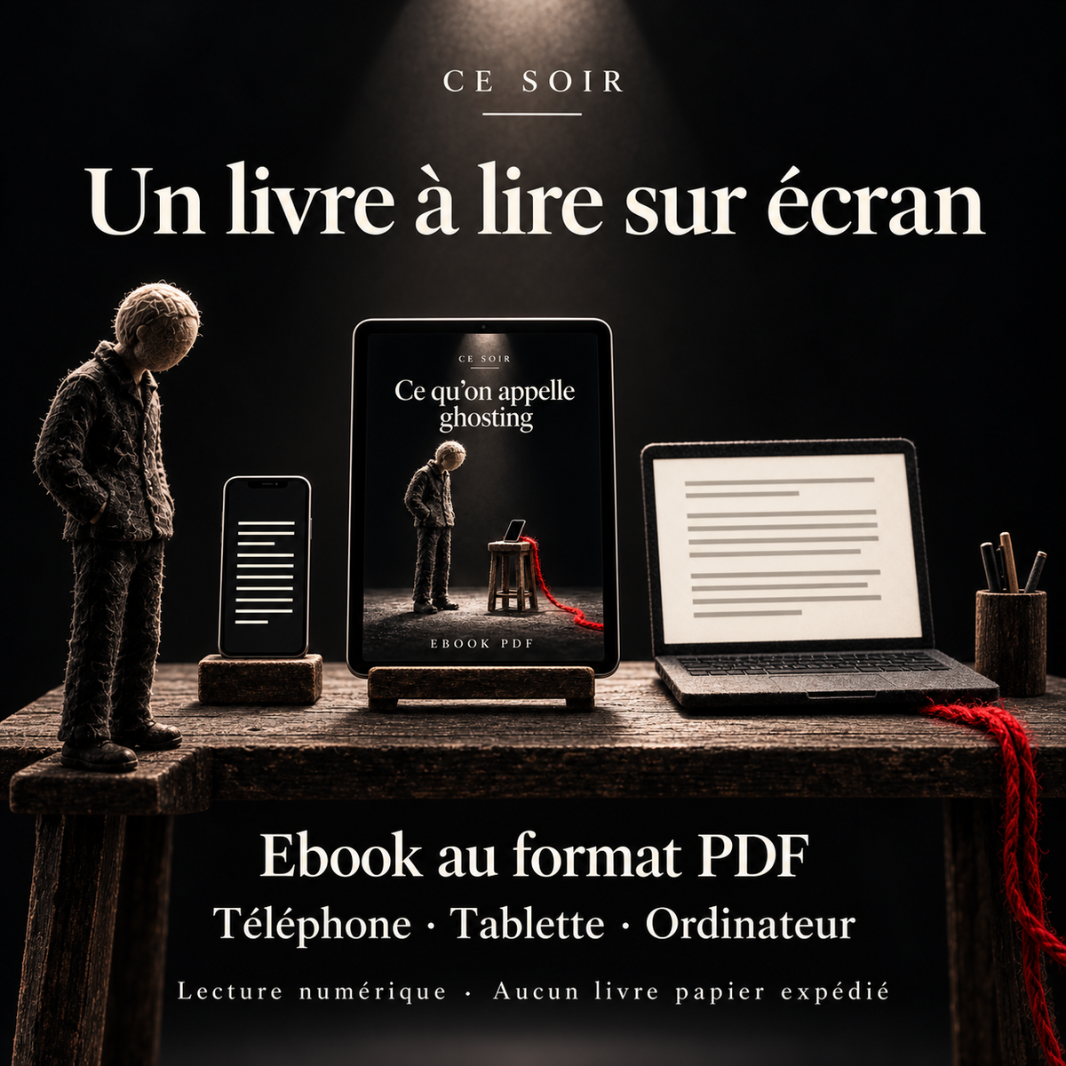 Ebook PDF telechargement immediat, livre ghosting amoureux Ce Soir